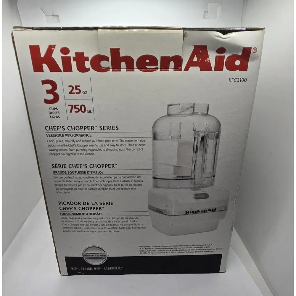 KitchenAid Chef's Chopper Series 3 Cup Food Processor New